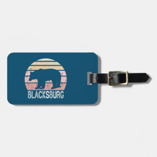 Blacksburg Virginia Retro Bear Gepäckanhänger