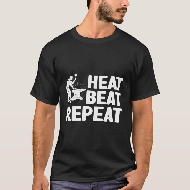 Blacksmith Iron Forging Metalsmith Metalworker Bla T-Shirt (Vorderseite)