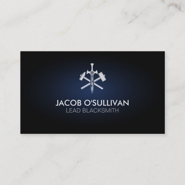 Blacksmith Iron Works Metal  Visitenkarte (Vorderseite)