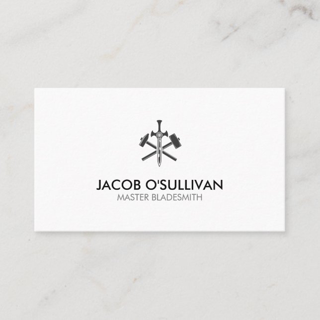 Blacksmith Iron Works Metal Visitenkarte (Vorderseite)