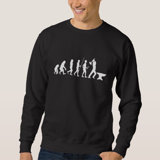Blacksmith Men Forscher Anvil Sweatshirt (Vorderseite)
