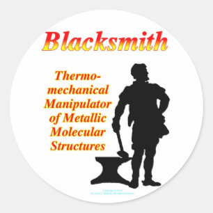 Blacksmith Runder Aufkleber