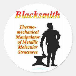 Blacksmith Runder Aufkleber