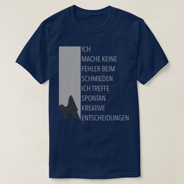 Blacksmith-Schmied-Böse-Farmer-Goldschmied-Geschen T-Shirt (Design vorne)