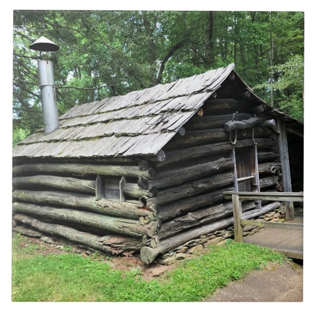 Blacksmith Shop in Mabry Mill, Virginia Fliese (Vorderseite)