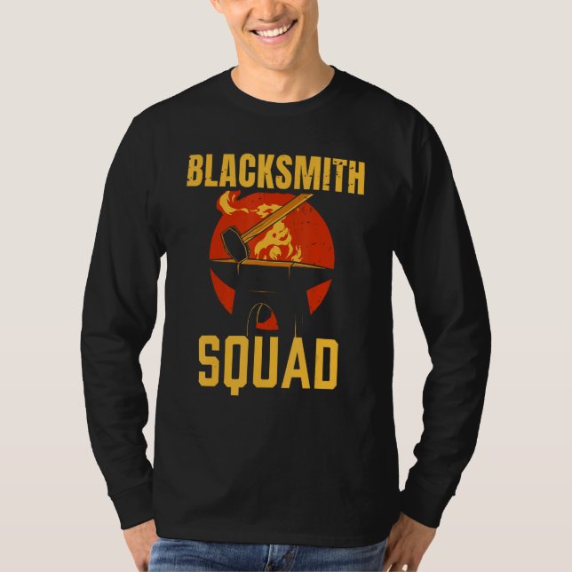 Blacksmith Squad Blacksmithing Job T-Shirt (Vorderseite)