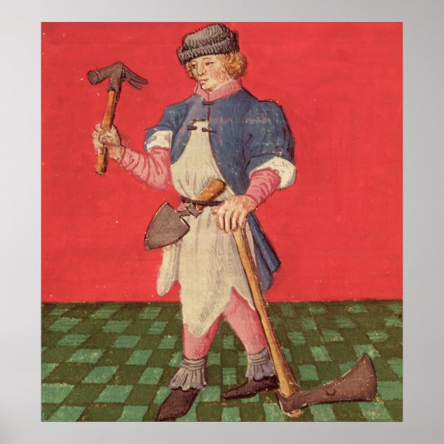 Blacksmith von 'Le Livre des Echecs Moralizes' Poster (Vorne)