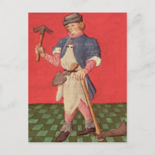 Blacksmith von 'Le Livre des Echecs Moralizes' Postkarte