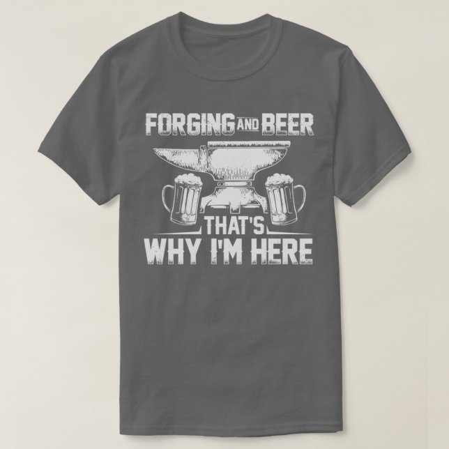 Blacksmithing Gift Idea Blacksmith Anvil Forging T T-Shirt (Design vorne)
