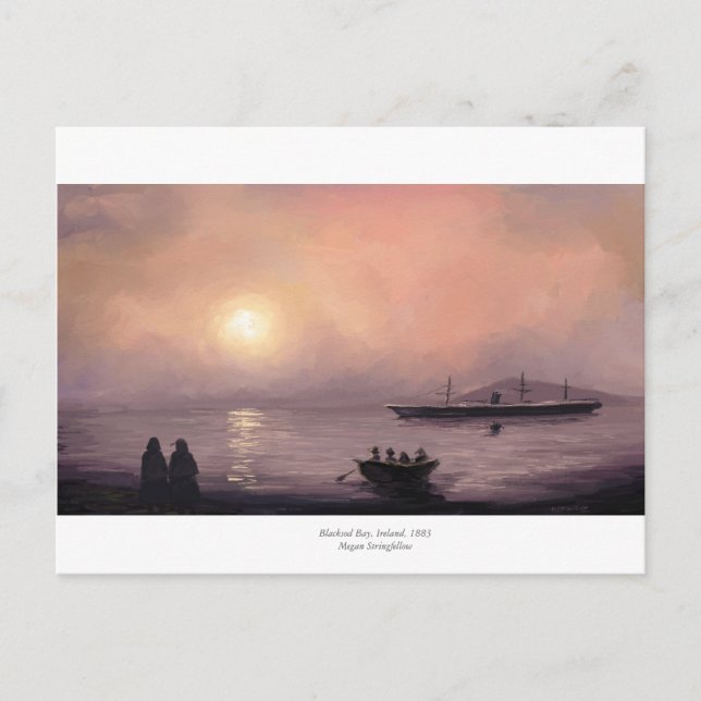 Blacksod Bay, 1883 Postkarte (Vorderseite)