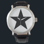 Blackstar - Leather B (Männer - Frauen) Armbanduhr<br><div class="desc">Ich bin ein Blackstar</div>