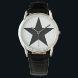 Blackstar - Leather S (Männer - Frauen) Armbanduhr<br><div class="desc">Ich bin ein Blackstar</div>