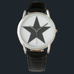 Blackstar - Leather S (Männer - Frauen) Armbanduhr<br><div class="desc">Ich bin ein Blackstar</div>