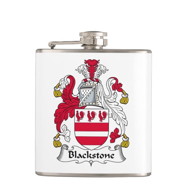 Blackstone Familienwappen Flachmann (Vorderseite)