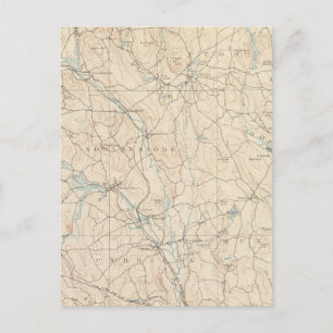 Blackstone, Massachusetts Postkarte