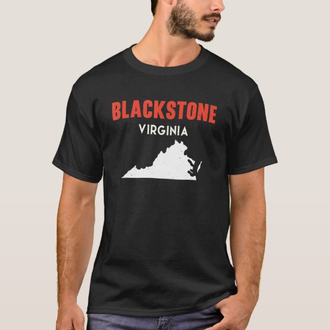 Blackstone Virginia USA Staat America Travel Virgi T-Shirt (Vorderseite)