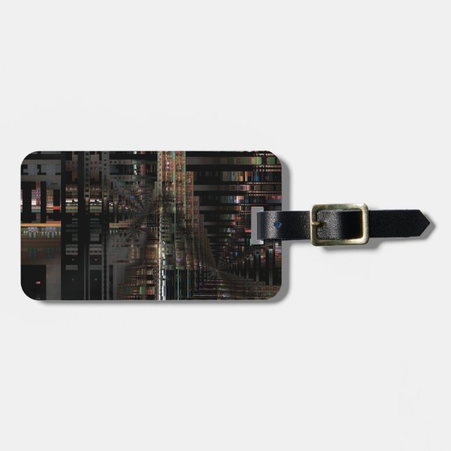 BlackTechnology Circuit Board Elektronischer Compu Gepäckanhänger (Vorderseite horizontal)
