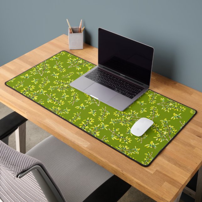 Blackthorn Muster Green Schreibtischunterlage (Büro 2)