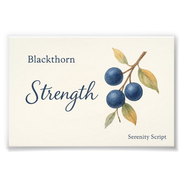 Blackthorn — Strength Fotodruck (Vorne)