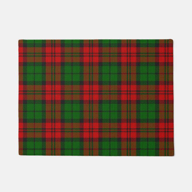 Blackwatch Campbell Tartan Red Green Kariert Fußmatte (Vorderseite)
