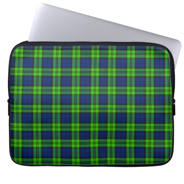 Blackwatch Kariert Tartan Laptopschutzhülle (Vorderseite)
