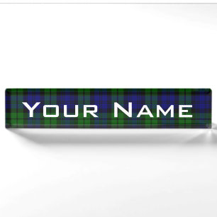 Blackwatch Tartan Campbell Clan Namensplakette