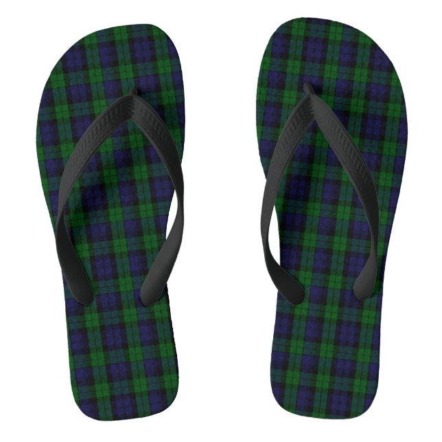 Blackwatch Tartan Flip Flops (Fußbett)