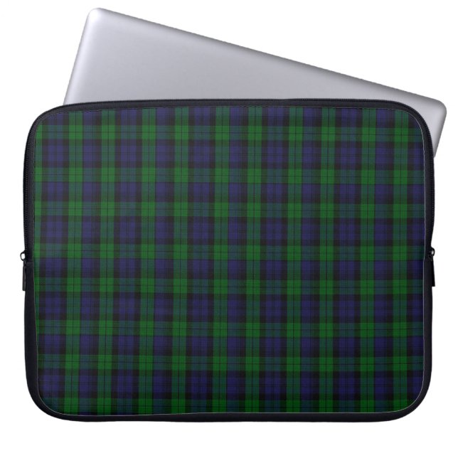 Blackwatch Tartan Laptopschutzhülle (Vorderseite)