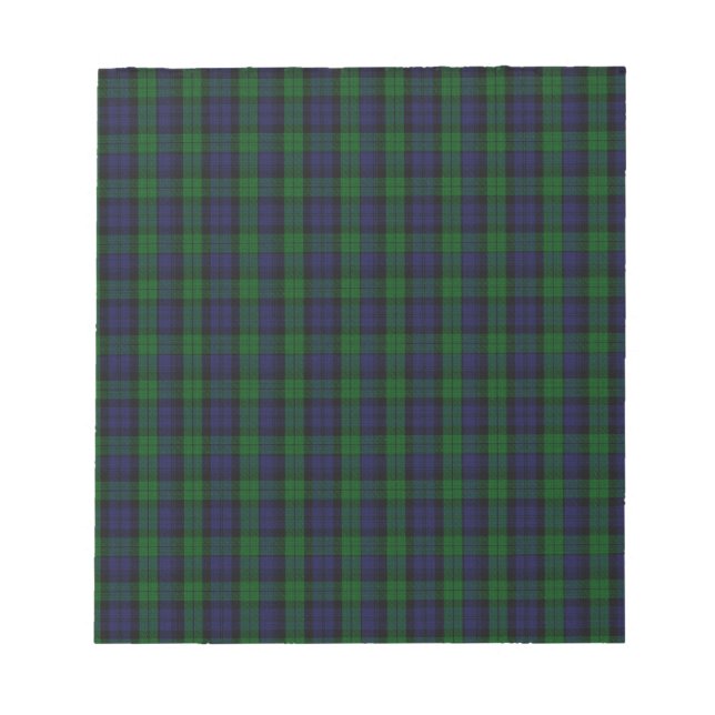 Blackwatch Tartan Notizblock (Vorderseite)