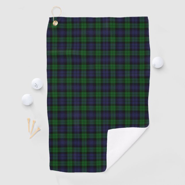 Blackwatch Tartan Royal Scottish Kariert Pattern Golfhandtuch (Insitu)
