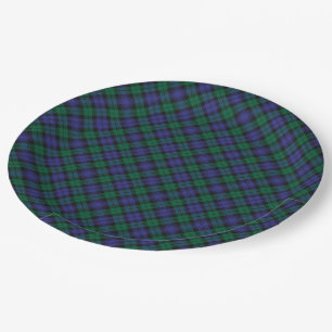 Blackwatch Tartan Royal Scottish Kariert Pattern Pappteller