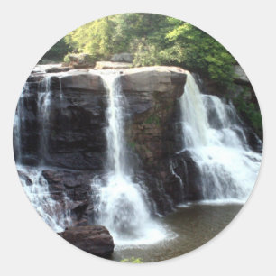 Blackwater Falls Runder Aufkleber