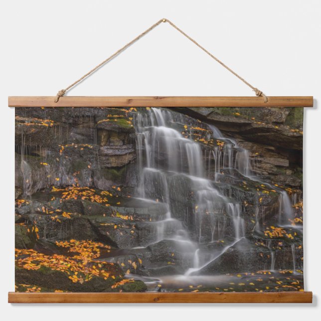 Blackwater Falls Staat Park Wandteppich Mit Holzrahmen (Vorne)
