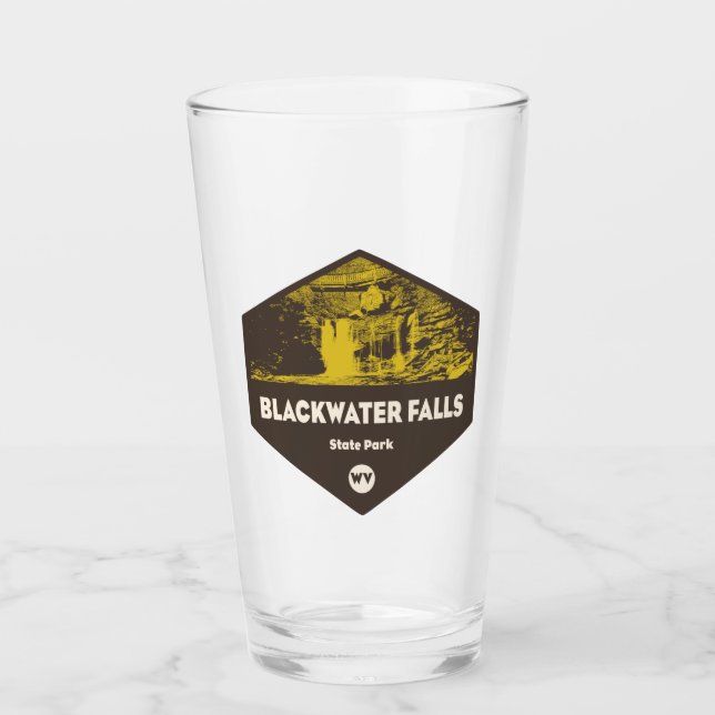 Blackwater Falls Staat Park West Virginia Glas (Vorderseite)