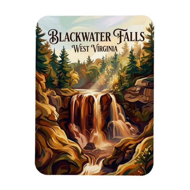 Blackwater Falls State Park West Virginia Magnet (Vertikal)