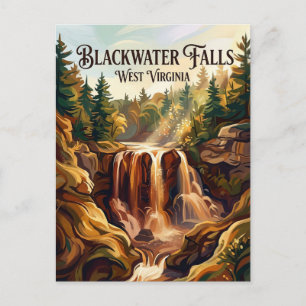 Blackwater Falls State Park West Virginia Postkarte