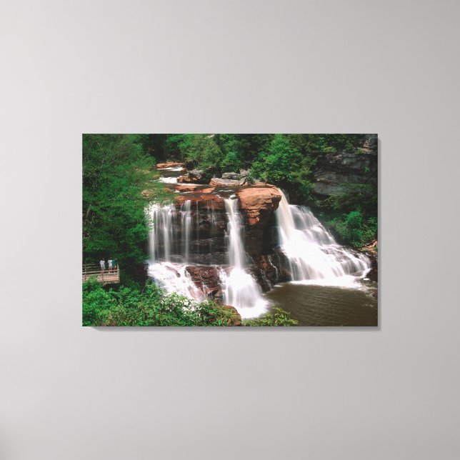 Blackwater Falls, West Virginia, landschaftlich, Leinwanddruck (Vorderseite)