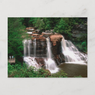 Blackwater Falls, West Virginia, landschaftlich sc Postkarte