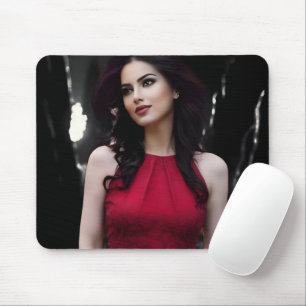 BlackWhiteRed-Mauspad Mousepad