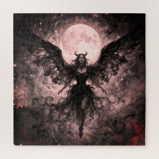 Blackwing Moon - AI Fantasy Digital Art Print
