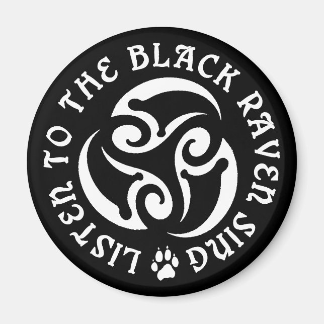 Blackwolf Majik - Raven Goddess Sing Magnet (Devant)