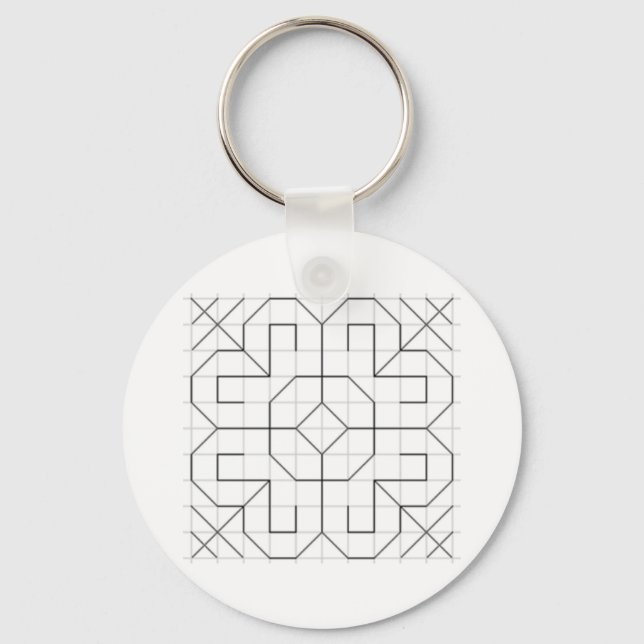 Blackwork keychain schlüsselanhänger (Vorderseite)
