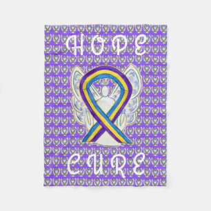Bladde Cancer Awareness Ribbon Soft Chemo Blankets Fleecedecke