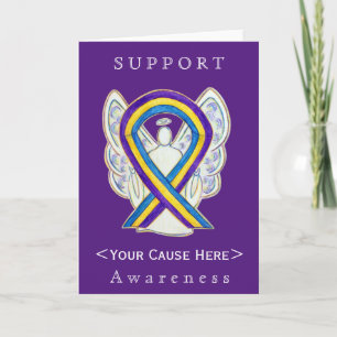 Bladder Cancer Awareness Ribbon Customized Card Feiertagskarte