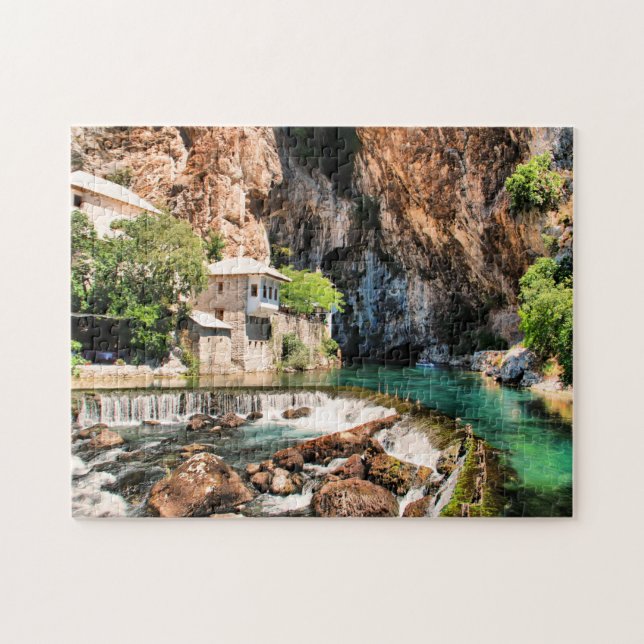 Blagaj Tekija Dervish Bosnien Herzegovina stilisie (Horizontal)