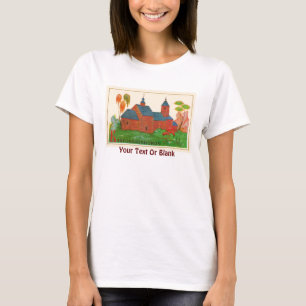 Blagoweschtschenskoje Holz-Russisch-Orthodoxe Kirc T-Shirt