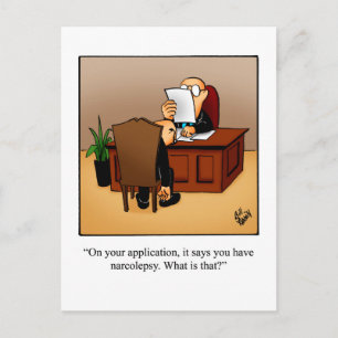 Blague drôle Carte postale d'humour d'entreprise