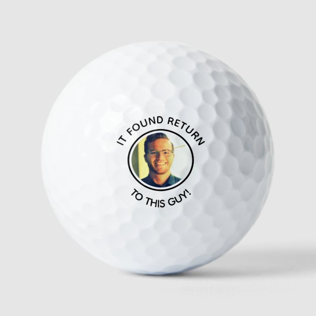 blague drôle Custom papa photo balle de golf (Recto)