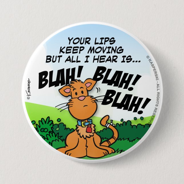 BLAH! BLAH! BLAH! BUTTON (Vorderseite)