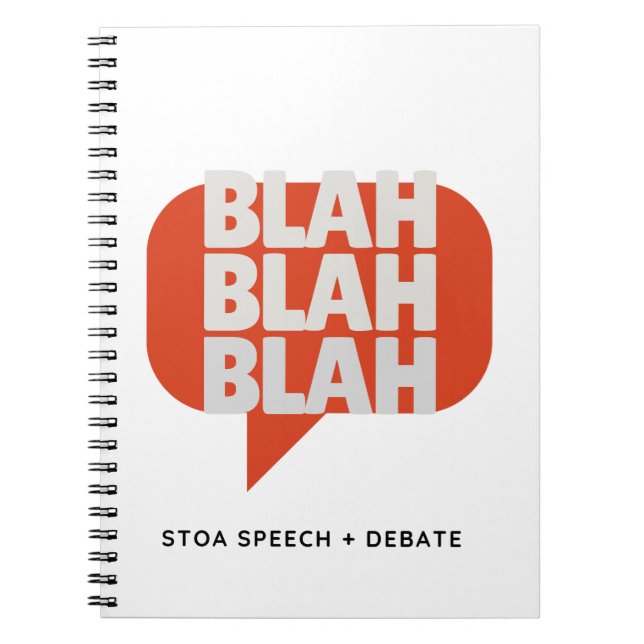 Blah, Blah Blah carnet (Devant)